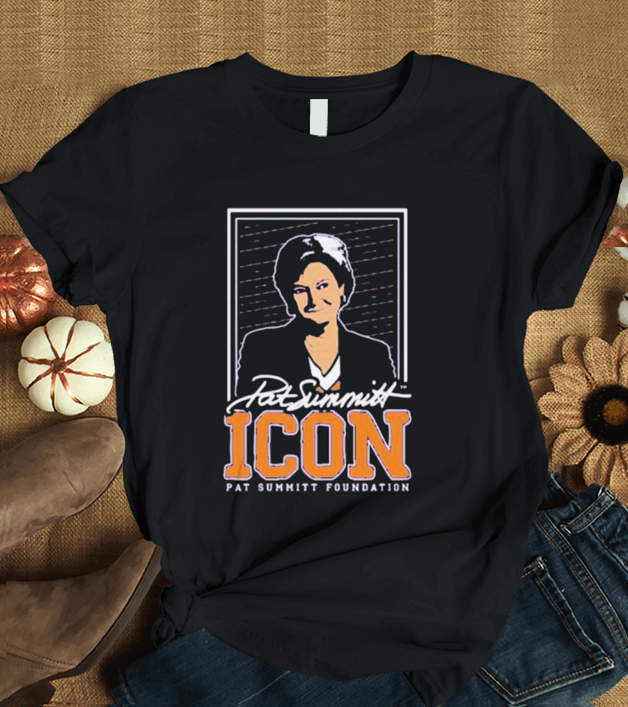 Pat Summitt Icon Tennessee Vols Pat Summitt Foundation T-Shirt