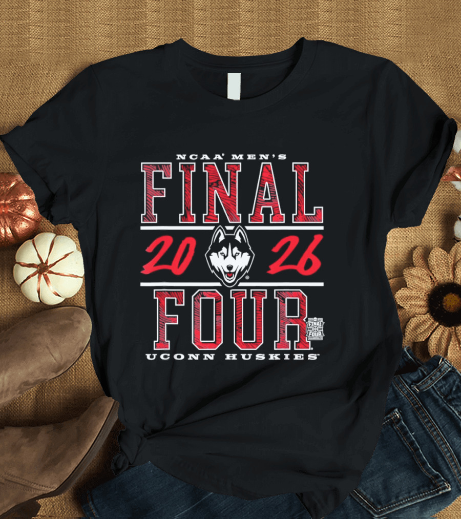 UConn Huskies Men's Final Four 2026 NCAA Basketball March Madness T-Shirt