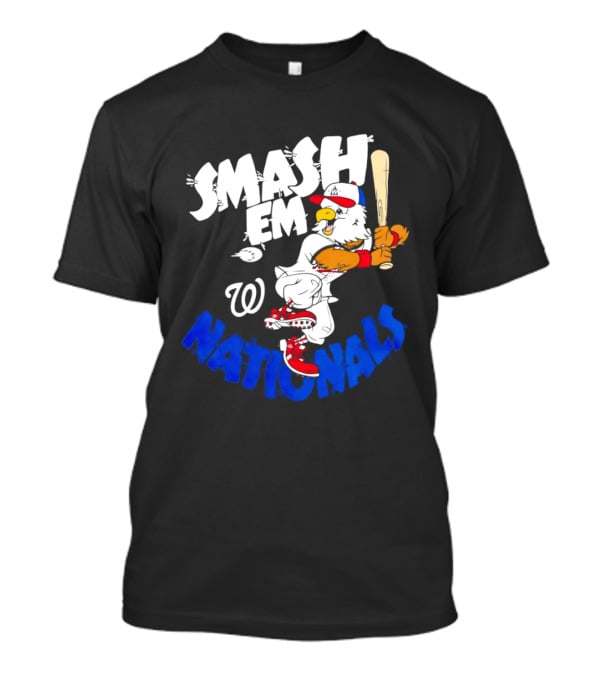 Washington Nationals Smash Em Screech Baseball T-Shirt