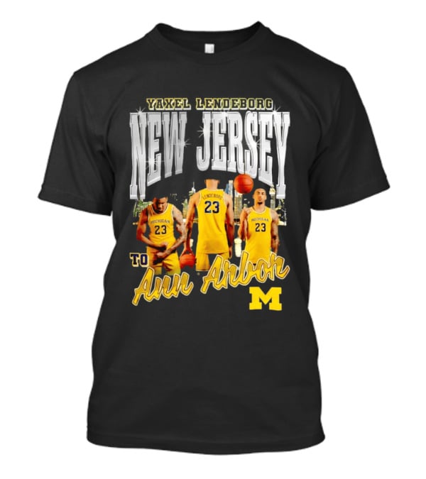 Yaxel Lendeborg New Jersey To Ann Arbor Michigan Wolverines Basketball 90s Streetwear T-Shirt