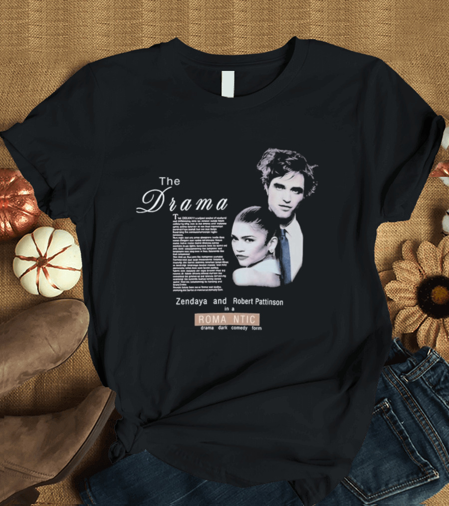The Drama Zendaya And Robert Pattinson Romantic Fantasy 1980s T-Shirt
