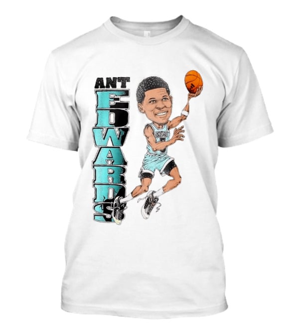 Anthony Edwards Cartoon Dunk Ant Edwards Basketball T-Shirt