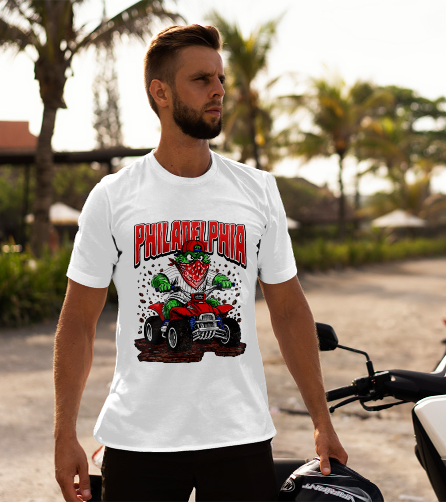 Philadelphia Phillies Born To Ride Phanatic ATV T-Shirt