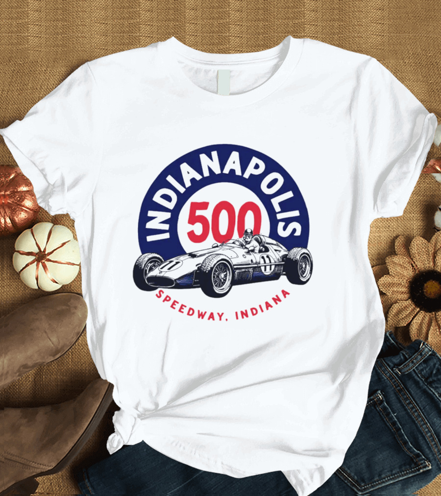 Indianapolis 500 Speedway Indiana Racing Car T-Shirt