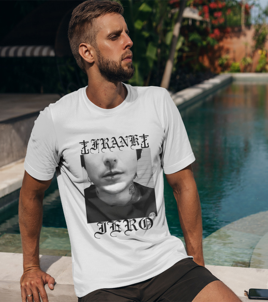 Frank Iero Nose Bleed Portrait Dark Gothic T-Shirt