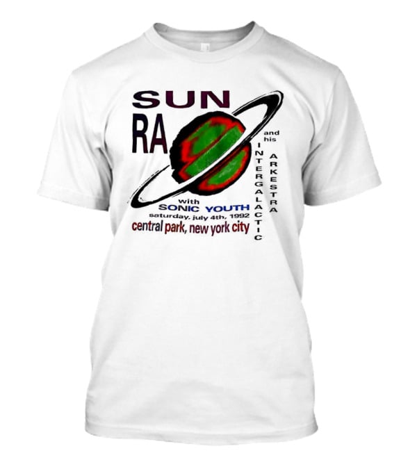 SUN RA Sonic Youth Intergalactic Arkestra Central Park New York City T-Shirt
