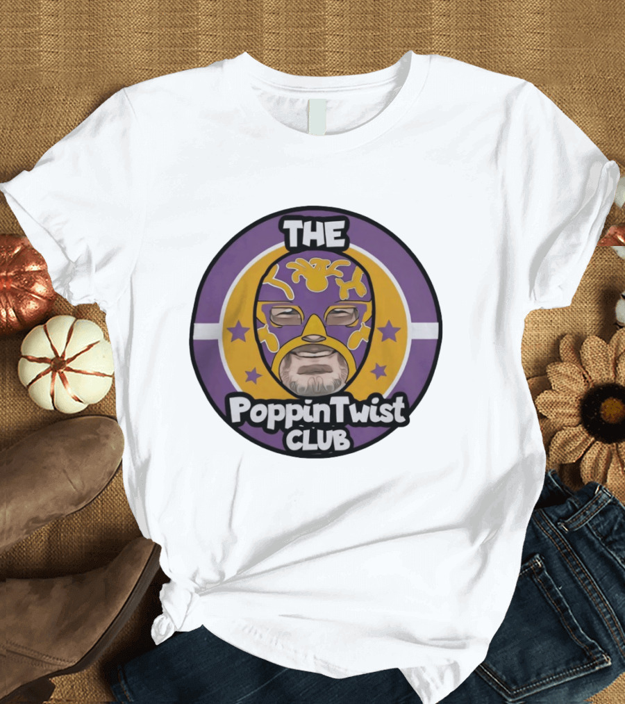 THE PoppinTwist Club Purple Masked Wrestler T-Shirt