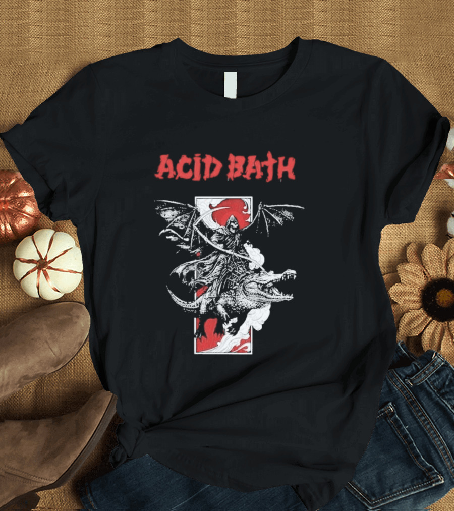 Acid Bath Band Red Alligator Wall T-Shirt