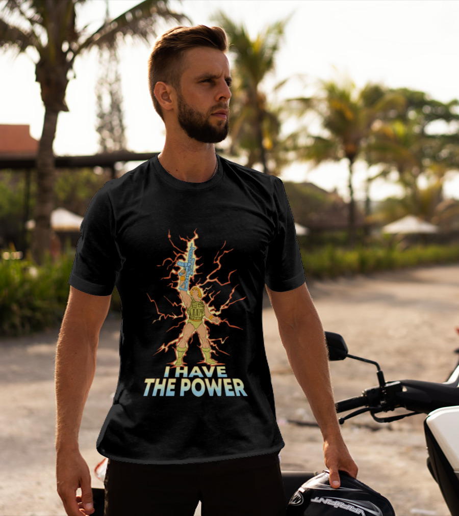 He Man I Have The Power Lightning Action Pose T-Shirt
