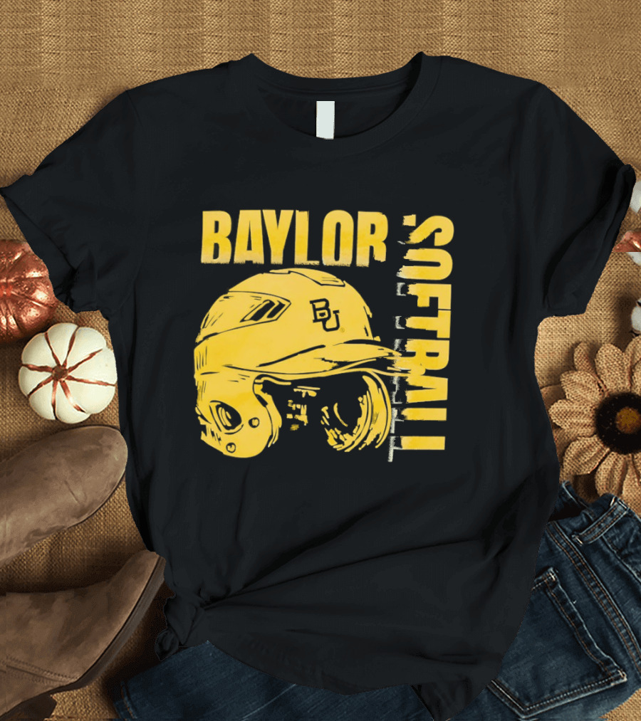 Baylor Softball BU Helmet T-Shirt