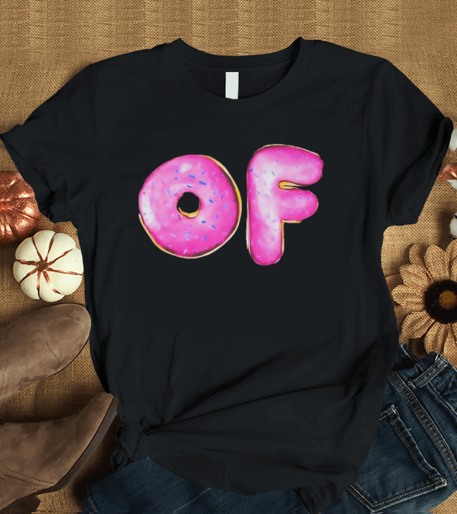 Donut Design OF Pink Sprinkles T-Shirt