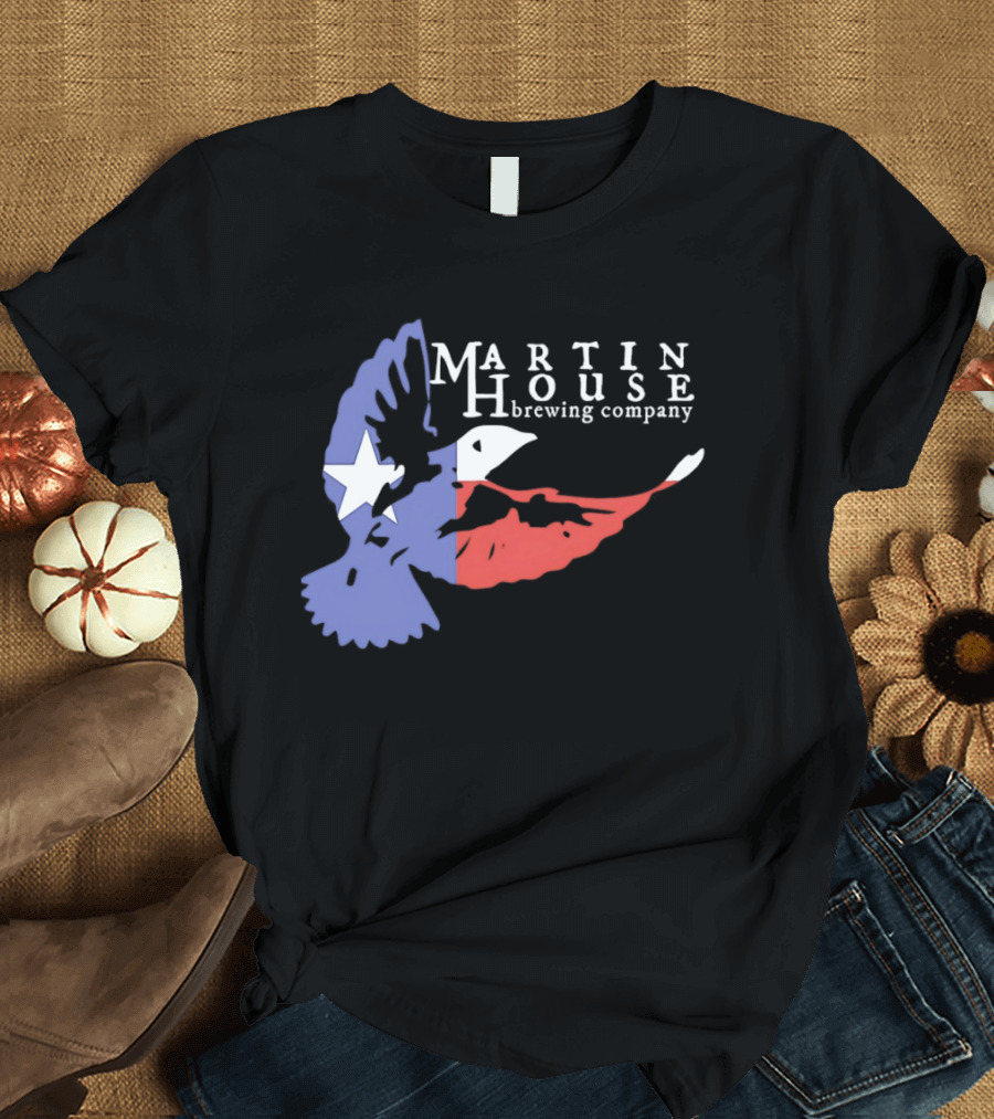 Martin House Brewing Company Texas Flag Bird T-Shirt