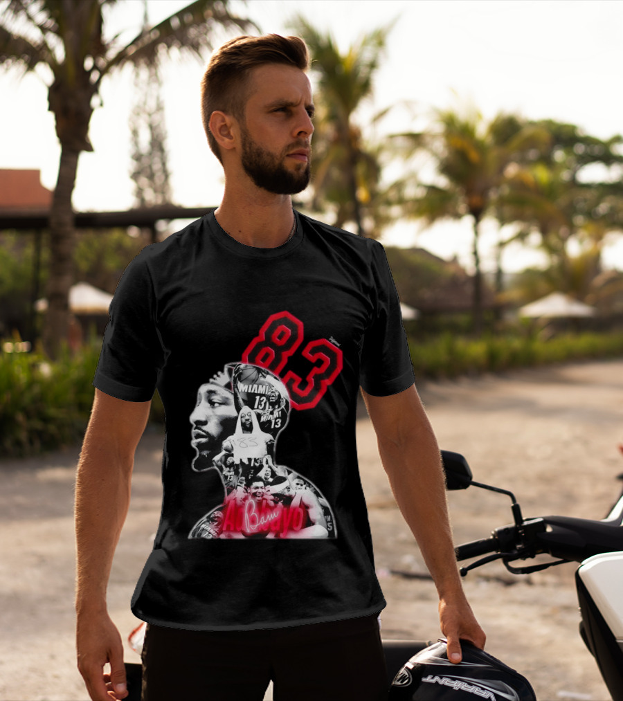 Bam Adebayo 83 Miami Heat 13 NBA Basketball T-Shirt