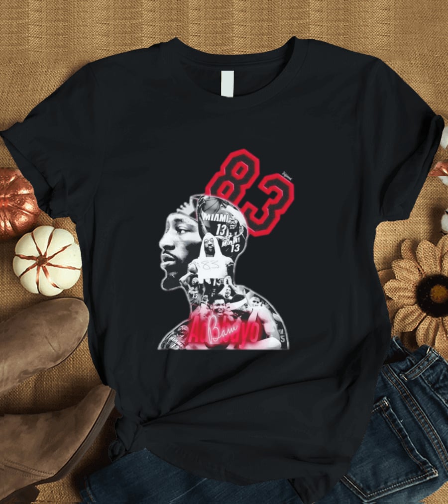 Bam Adebayo 83 Miami Heat 13 NBA Basketball T-Shirt