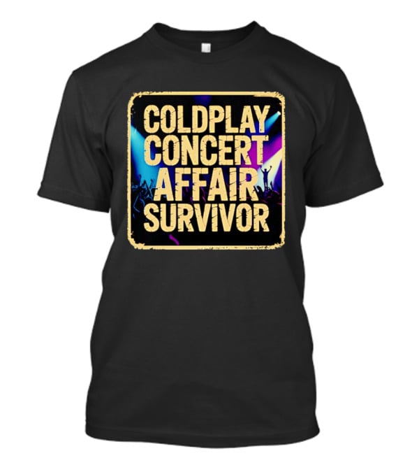 Coldplay Concert Affair Survivor Vibrant Lights Music Festival T-Shirt