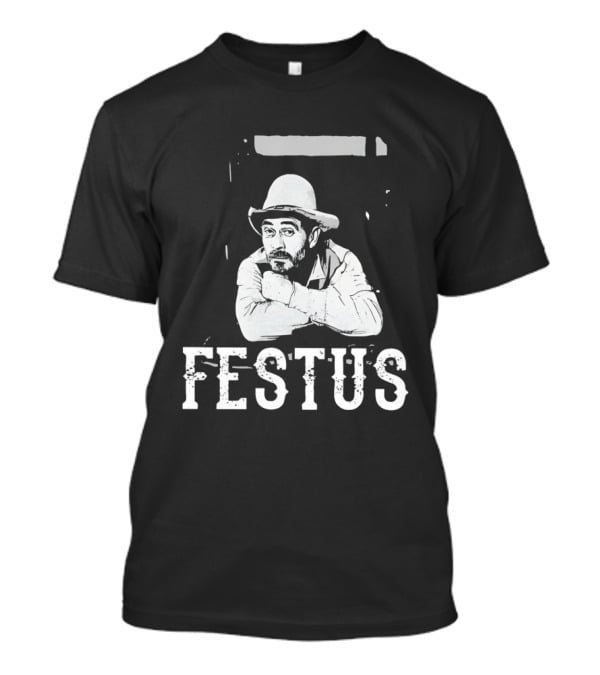 Festus Gunsmoke Character Iconic Cowboy T-Shirt