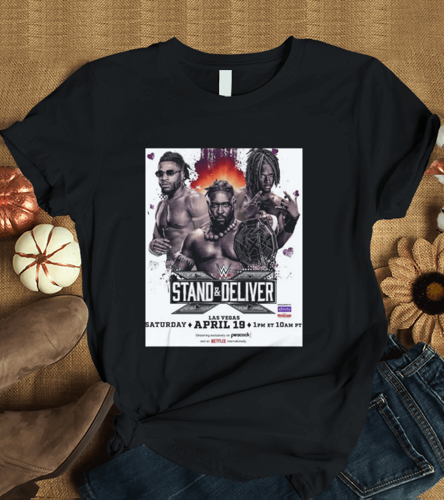 Trick Williams Jevon Evans WWE Stand And Deliver Las Vegas April 19 2025 Event T-Shirt