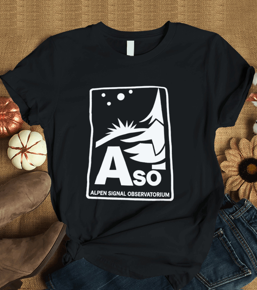Aso Alpen Signal Observatorium Night Sky T-Shirt