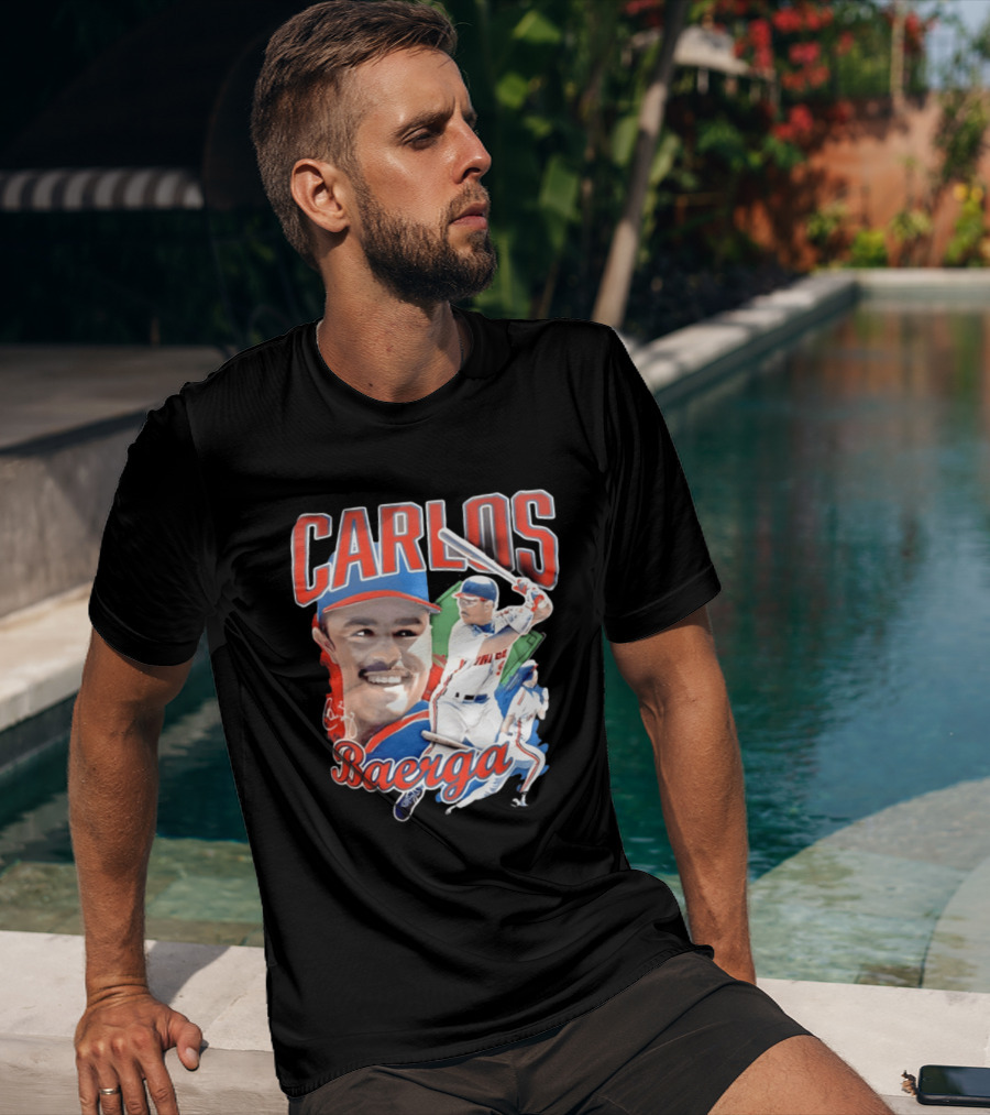 Carlos Baerga Cleveland Indians Baseball Player Print T-Shirt