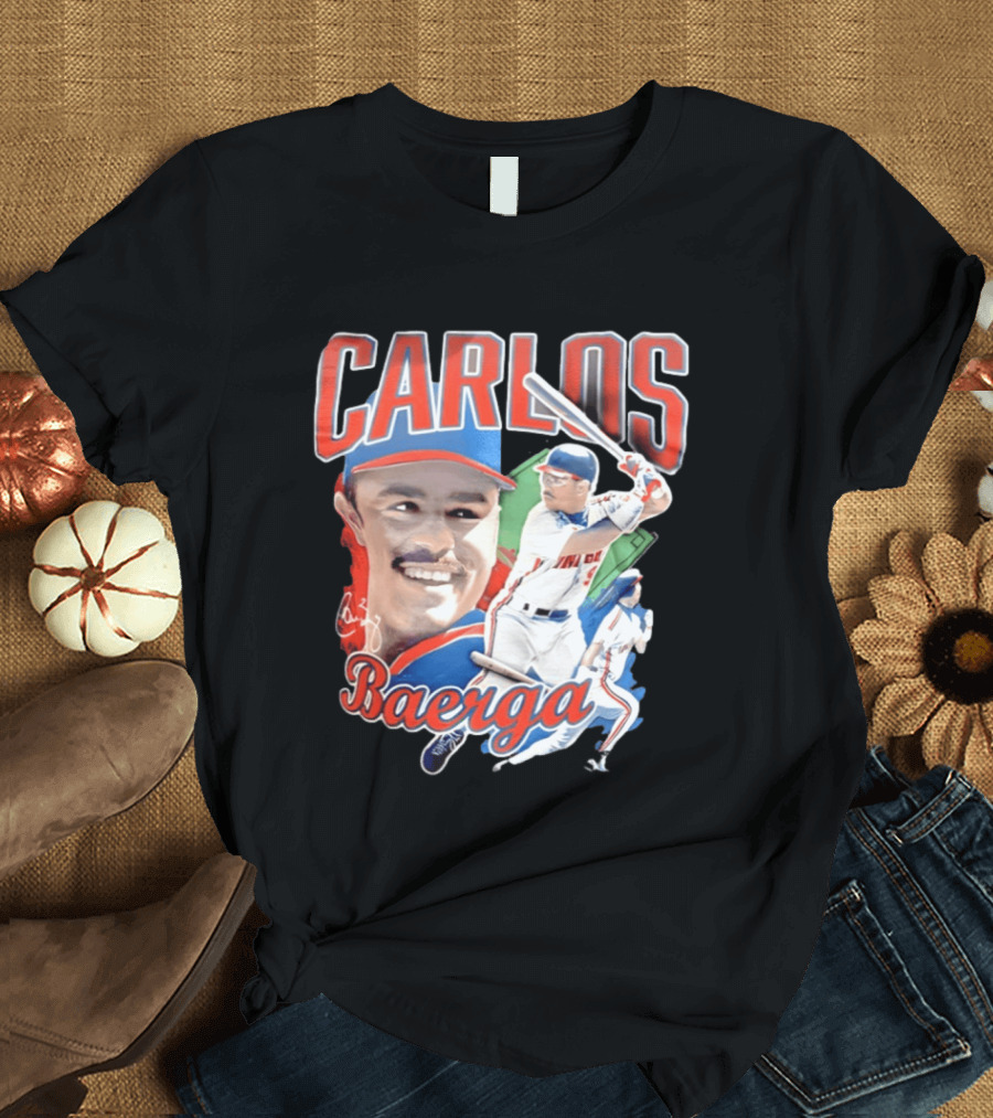 Carlos Baerga Cleveland Indians Baseball Player Print T-Shirt