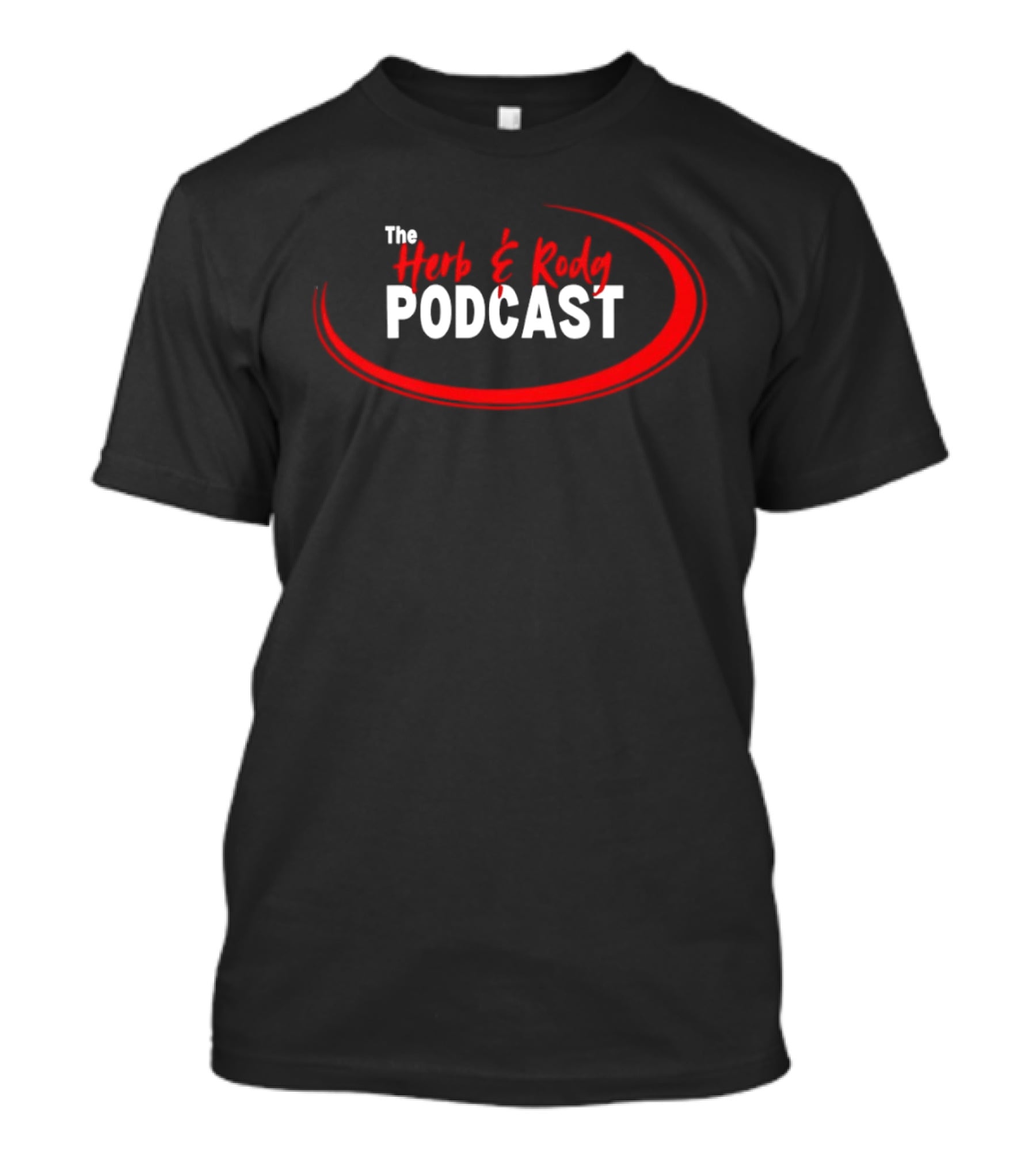 The Herb And Rudy Podcast Red Swirl T-Shirt