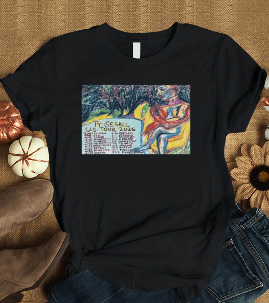 Ty Segall US Tour 2026 Dates And Colorful Artistic T-Shirt
