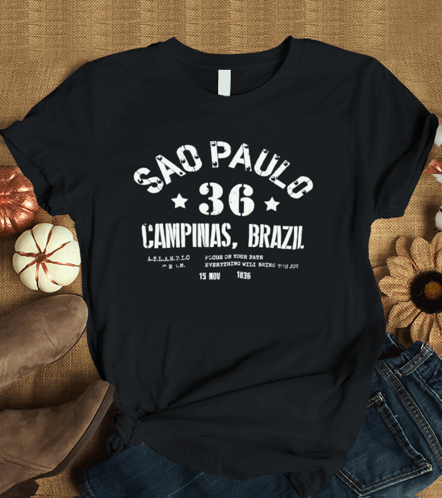 Sao Paulo 36 Campinas Brazil Authentic Local Style Retro Sportswear T-Shirt
