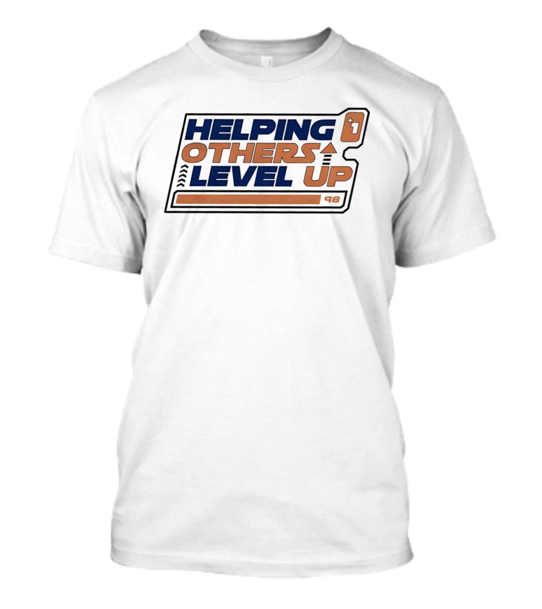 Helping Others Level Up Gaming Inspired Design With Arrow And Plus One T-Shirt