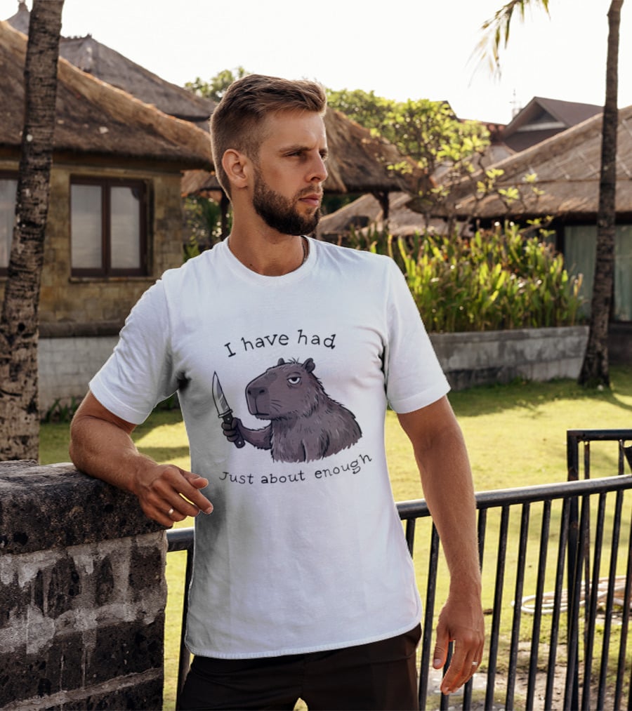 I Have Had Just About Enough Capybara With Pencil T-Shirt