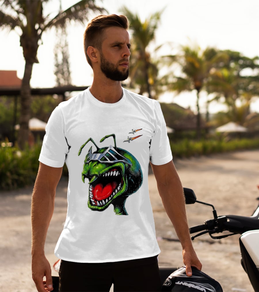 Hellstar Anthony Edwards Ant Man Alien Creature With Sunglasses And Spacecrafts T-Shirt