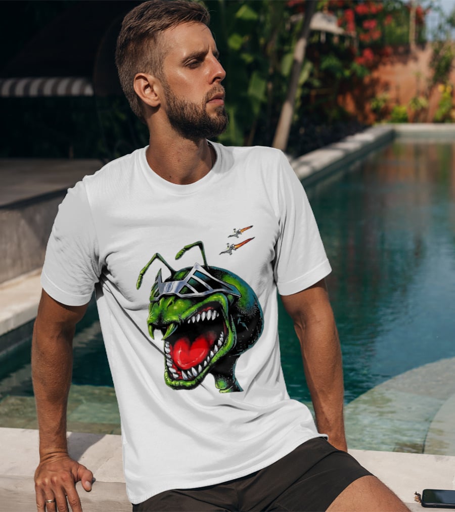 Hellstar Anthony Edwards Ant Man Alien Creature With Sunglasses And Spacecrafts T-Shirt