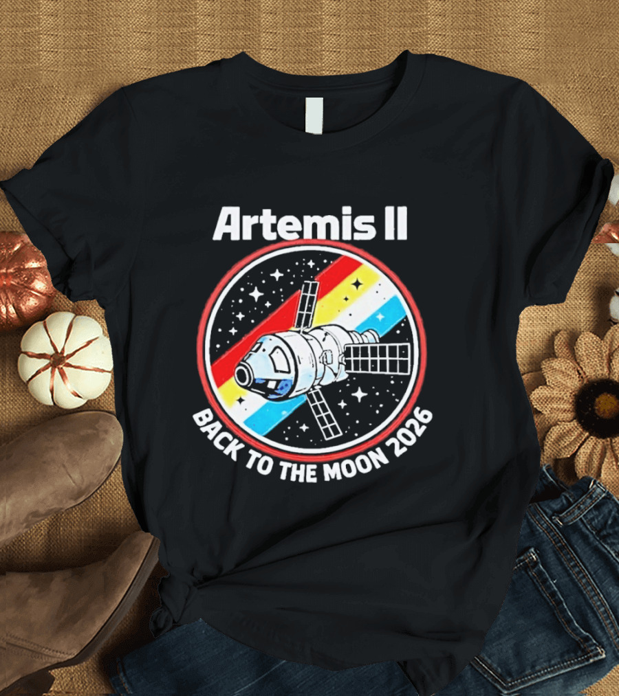 Artemis II NASA Mission Back To The Moon 2026 Spacecraft Patch T-Shirt