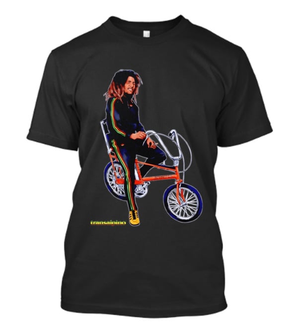 Bob Marley Transalpino One Love Bicycle Fashion T-Shirt