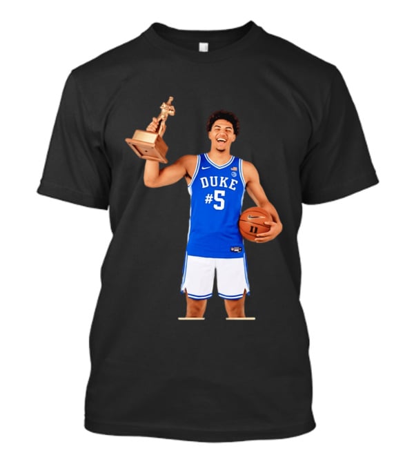 Duke Basketball #5 Cameron Boozer Naismith Men's College Player Of The Year 2026 T-Shirt