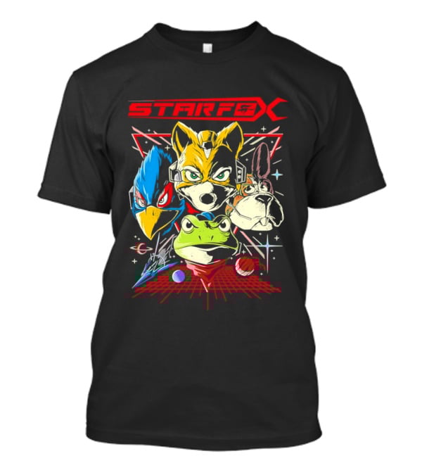 Star Fox The Final Mission V2 Fox McCloud Falco Lombardi Slippy Toad Gaming T-Shirt