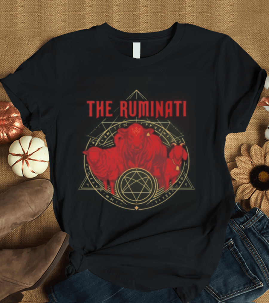 The Ruminati Illuminati Inspired Red Bull Sheep T-Shirt