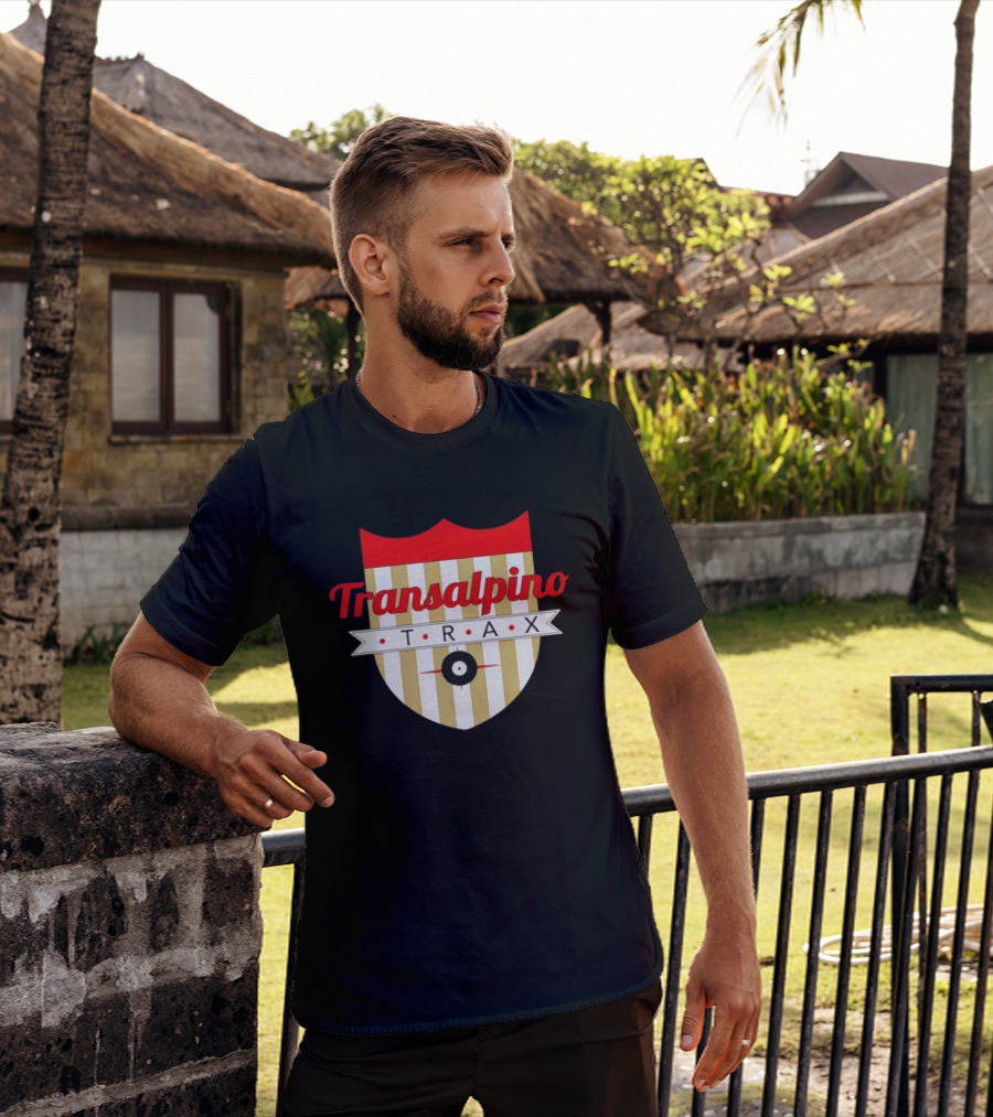 Transalpino Trax Shield Stripes And Record T-Shirt