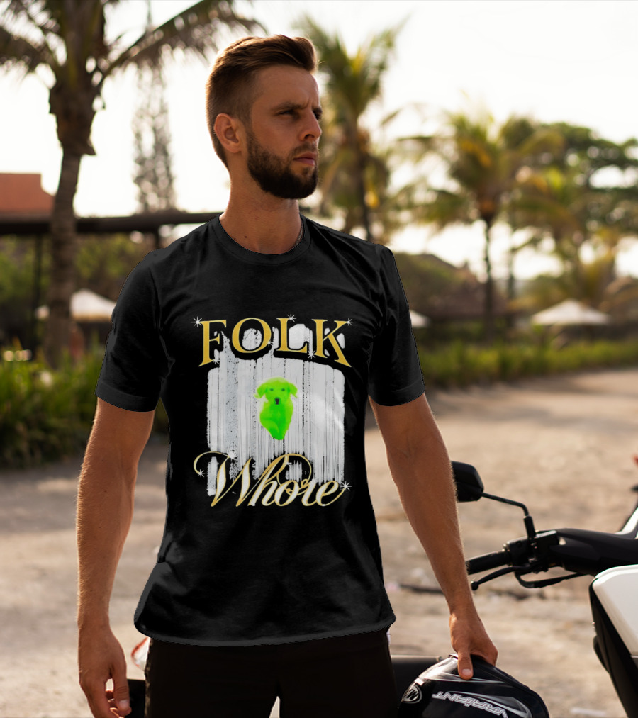 Green Dog Folk Whore T-Shirt