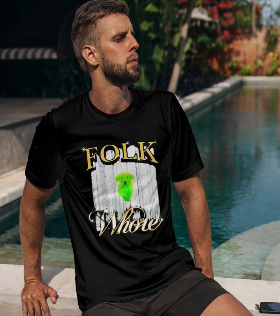 Green Dog Folk Whore T-Shirt