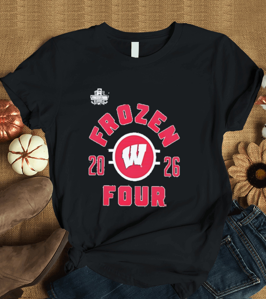 Wisconsin Badgers 2026 Frozen Four NCAA Men's Hockey Championship T-Shirt