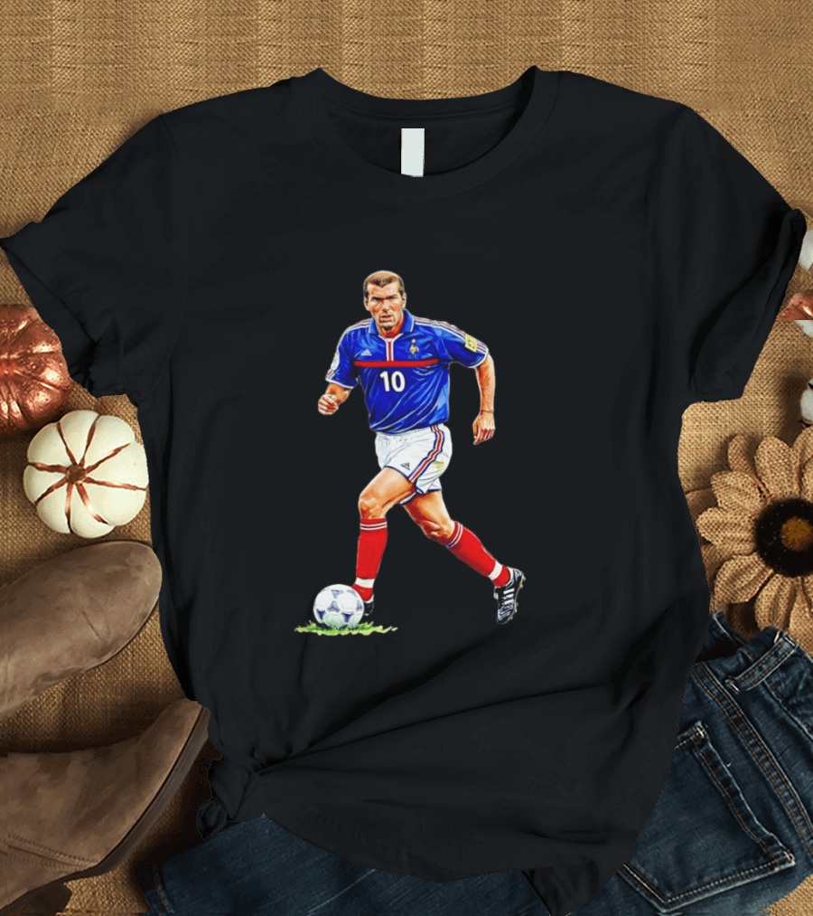Zinédine Zidane France Football Number 10 World Cup 1998 T-Shirt