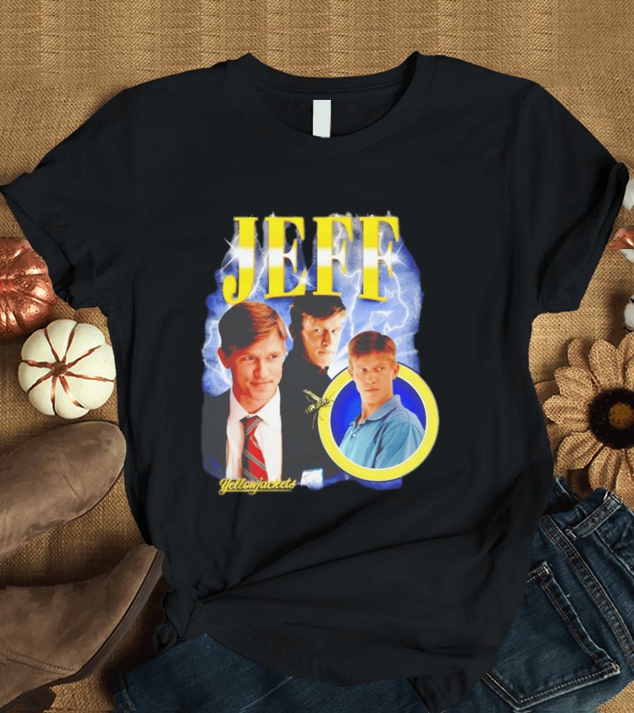 Jeff Yellowjackets Lightning Blue T-Shirt
