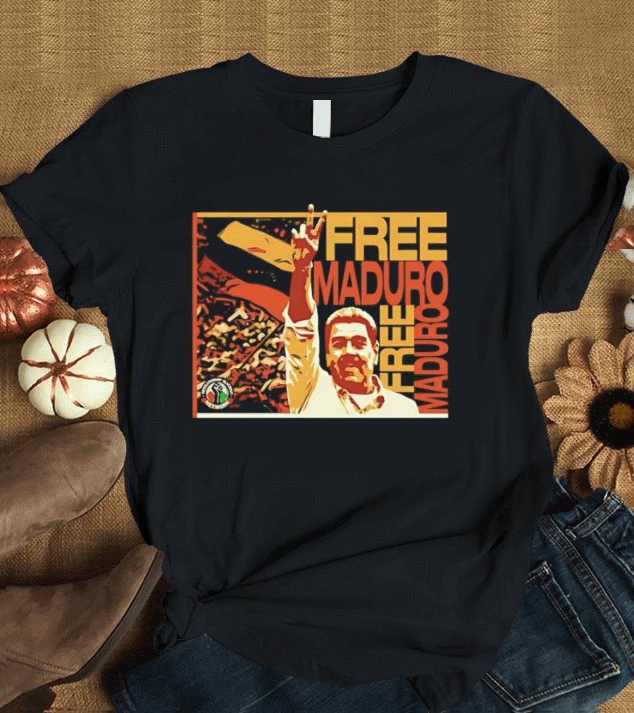 FREE MADURO Nicolas Maduro Peace Sign Protest T-Shirt