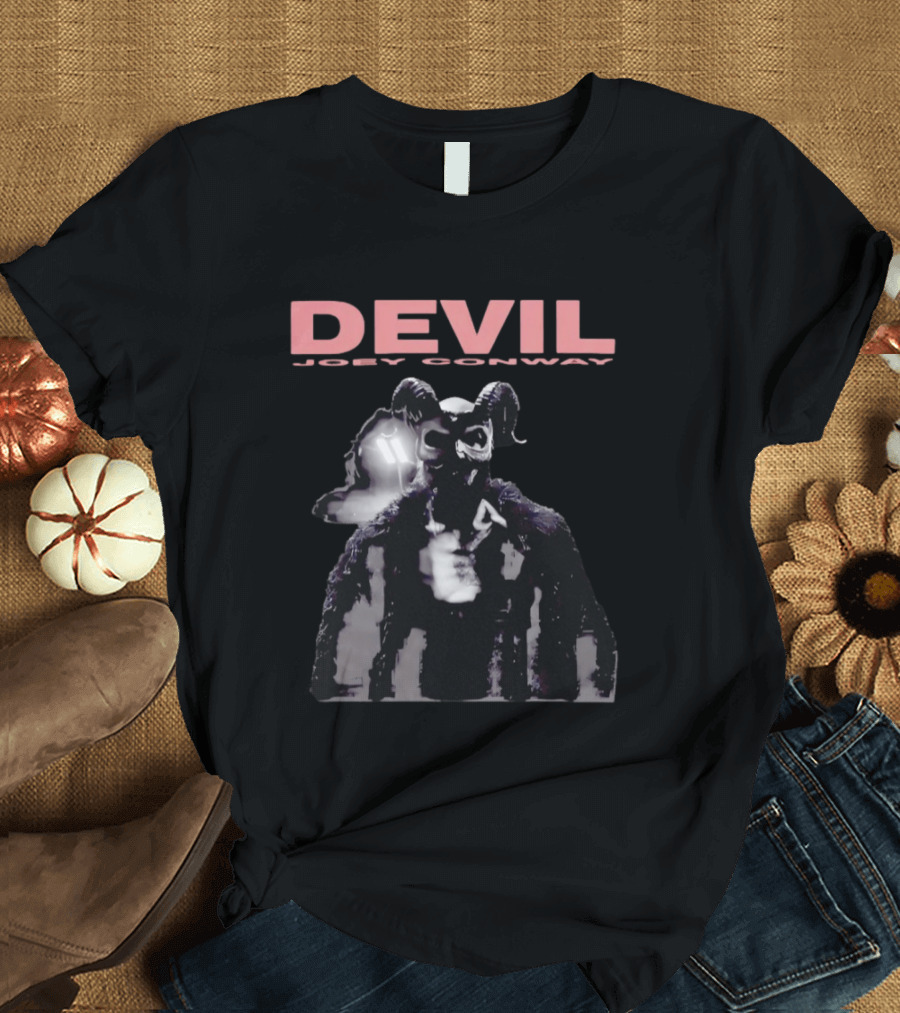 Devil Joey Conway Photographic Evidence Mysterious Horned Figure T-Shirt