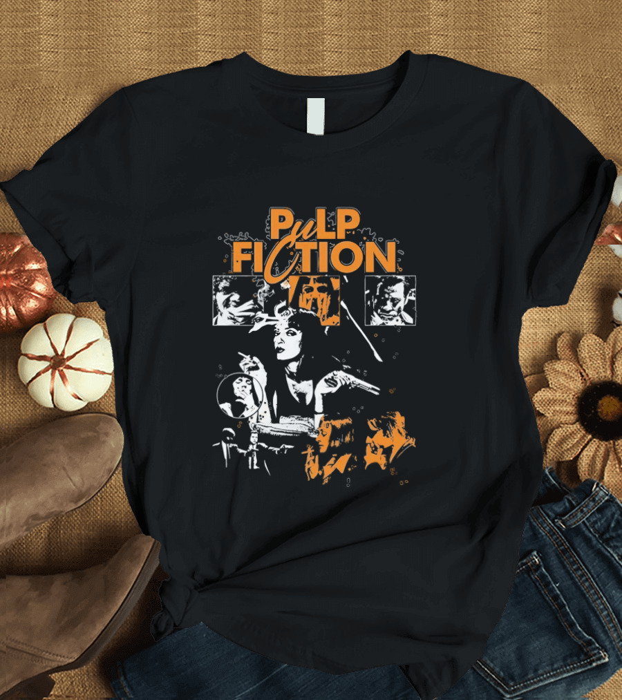 Pulp Fiction Vintage Film Style Featuring Mia Wallace T-Shirt