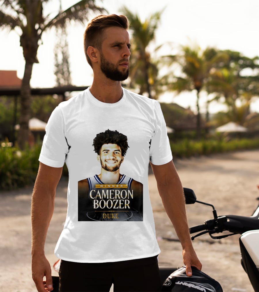 Winner Cameron Boozer Duke Basketball 2026 Naismith Men's College Player Of The Year T-Shirt