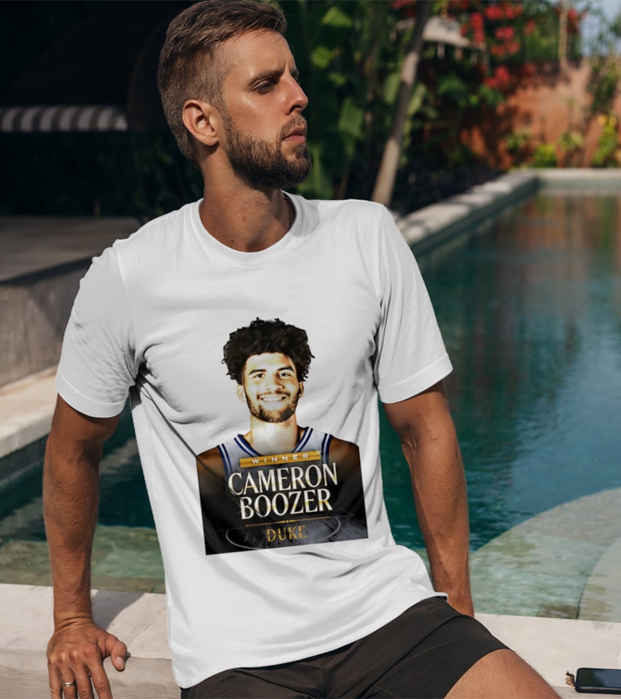 Winner Cameron Boozer Duke Basketball 2026 Naismith Men's College Player Of The Year T-Shirt