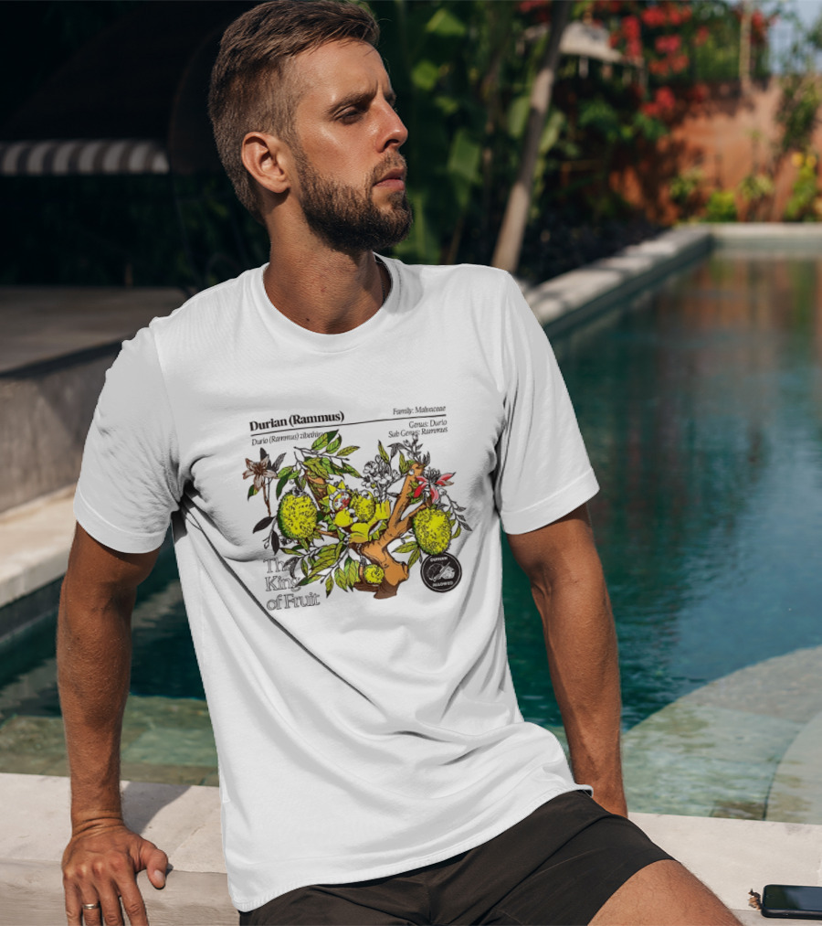 Durian Zibethinus Genus Durio Family Malvaceae The King Of Fruit T-Shirt