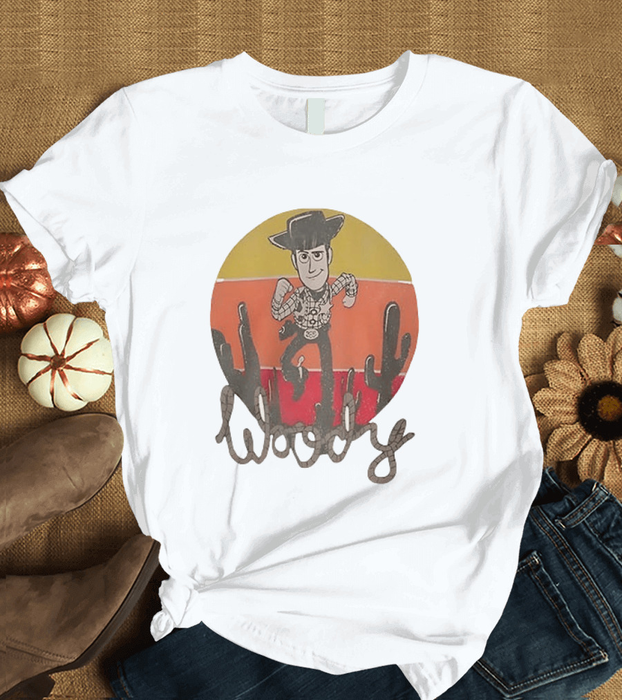 Woody Desert Cactus Scene Toy Story T-Shirt