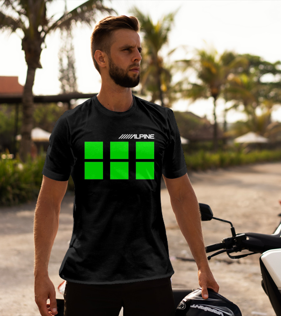Alpine Audio Green Panel Blocks T-Shirt